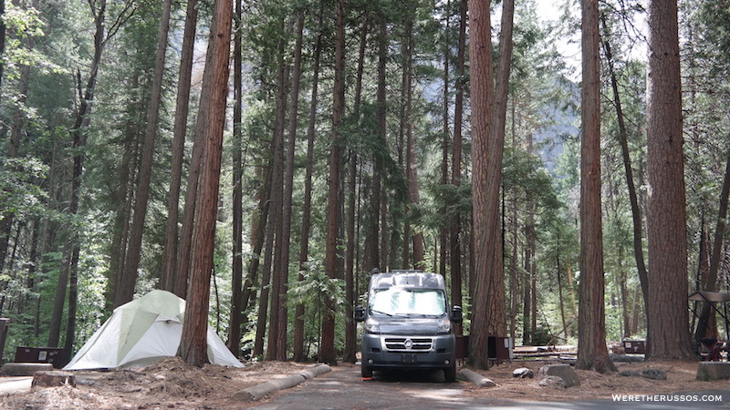 Yosemite National Park - Upper Pines Campground in ...