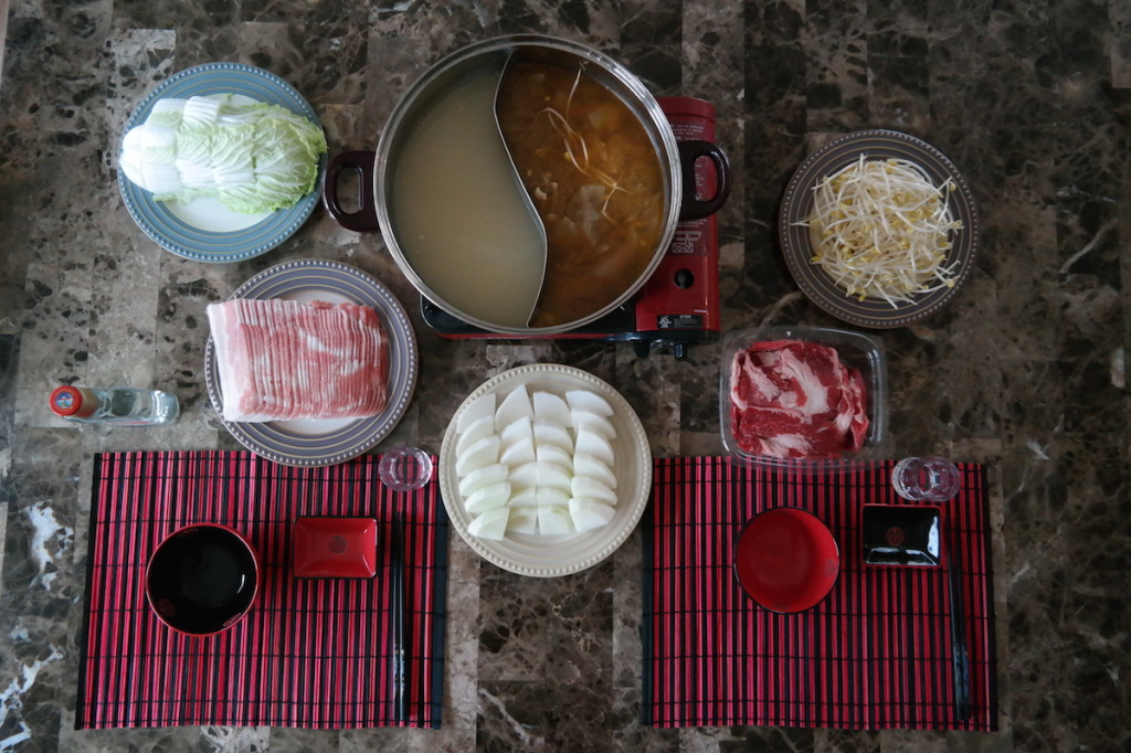 Chinese Hot Pot - Overhead