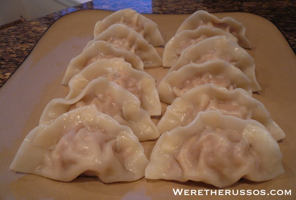 boiled pork dumplings