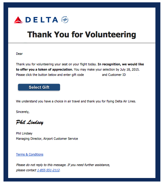 Delta Volunteer Email