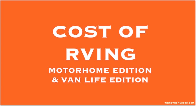 Cost of living full time in a RV