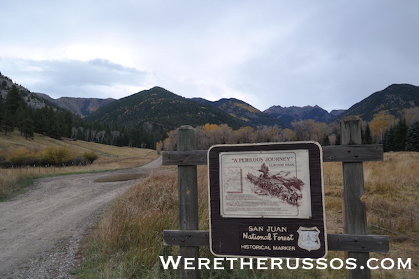 San Juan National Forest Historical Marker