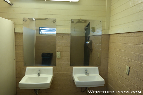 Mather Campground Grand Canyon Restroom sinks