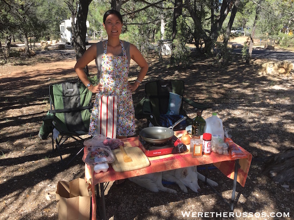 Cooking Outside at Grand Canyon South Rim