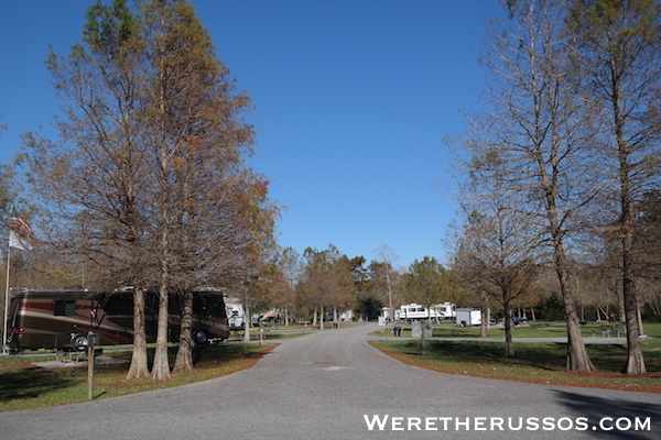 Bayou Segnette State Park campground