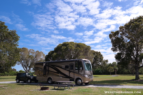 Flamingo Campground Everglades campsite 2