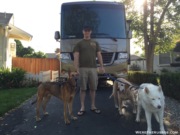 RVing with Dogs - Introduce dogs to RV