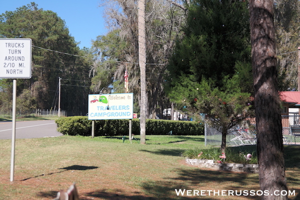 Travelers Campground Alachua Florida