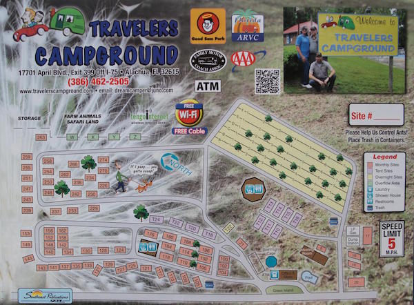 Travelers Campground Alachua Florida