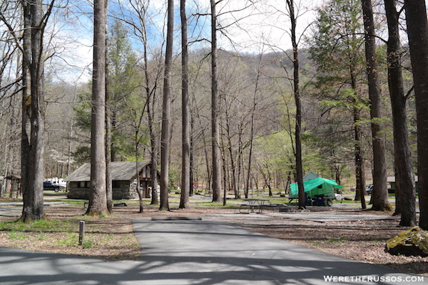 Smokemont campground campsites