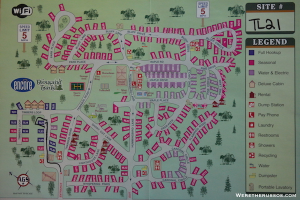 Tranquil Timbers map