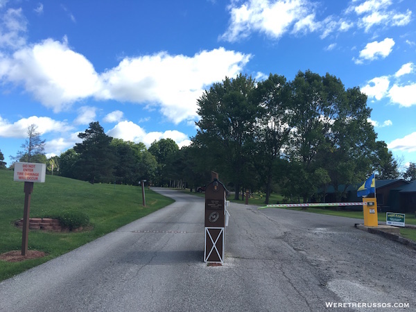 Kenisee Lake Thousand Trails gated entrance