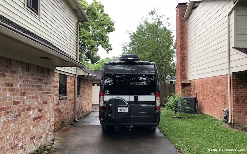 hymer aktiv driveway parking