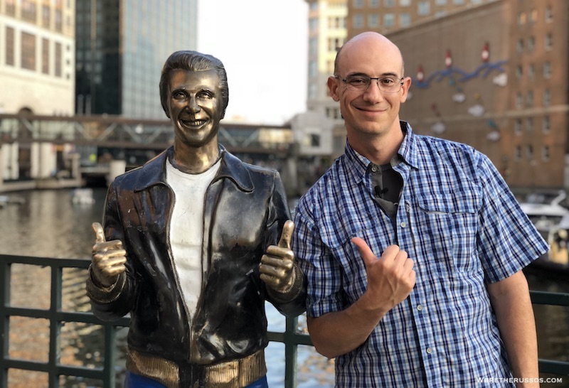 Bronze Fonz Statue in Milwaukee