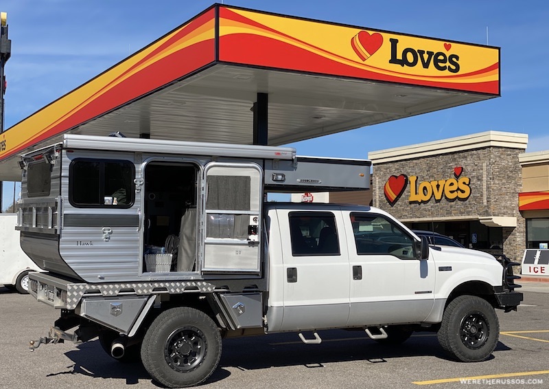 overnight parking at truck stops