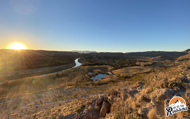 sunset big bend national park