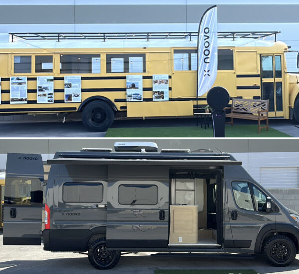 School Bus to Noovo Camper Vans